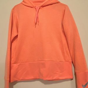 Nike Orange Dri Fit Hoodie